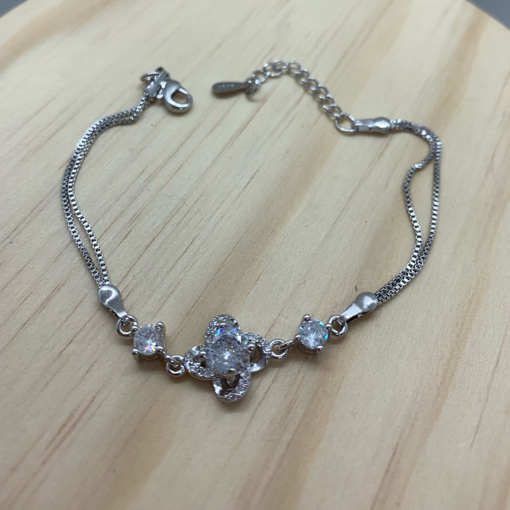 Sterling Silver 925 CZ Bracelet - Picture 5 of 7